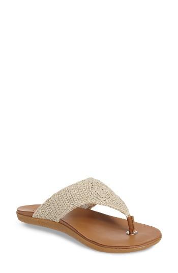 Women's Sakroots Sarria Flip Flop M - White