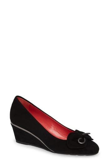 Women's Pas De Rouge Mela Wedge Pump .5us / 35.5eu - Black