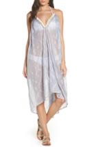 Women's Surf Gypsy Metallic Print Cover-up Dress - Blue