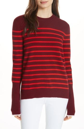 Women's La Ligne Aaa Lean Lines Cashmere Sweater - Burgundy