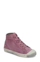 Women's Softinos By Fly London Kip High Top Sneaker .5-6us / 36eu - Purple