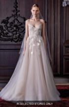 Women's Monique Lhuillier Severine Chantilly Lace & Tulle Gown