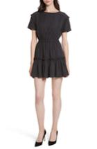 Women's Alice + Olivia Garner Drop Shoulder Flounce Dress - Black