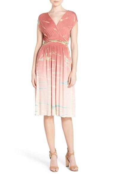 Women's Fraiche By J Jersey Fit & Flare Midi Dress