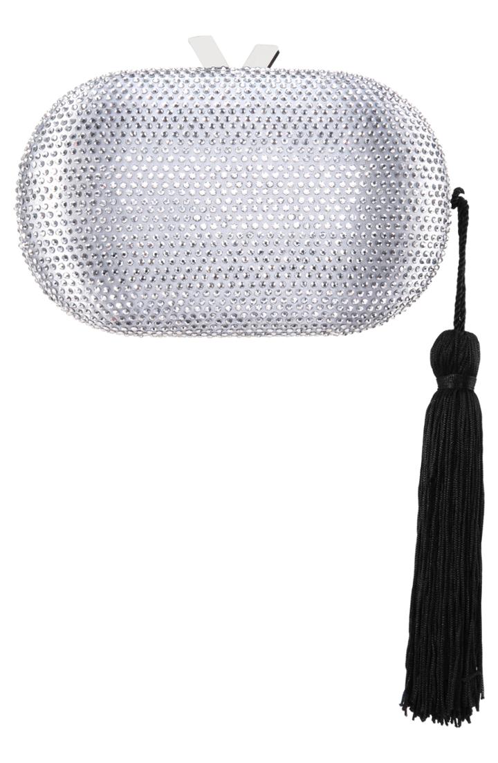 Nina Oval Minaudiere With Tassel -