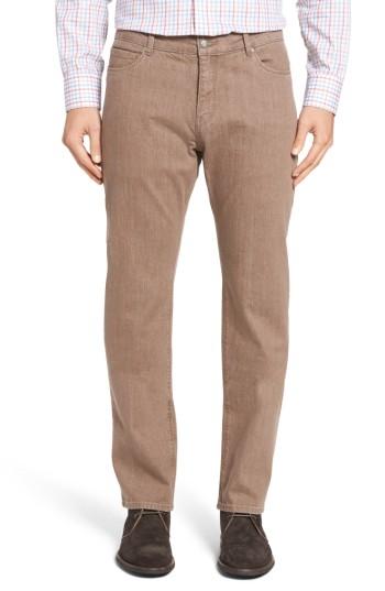 Men's Peter Millar Straight Leg Jeans - Beige