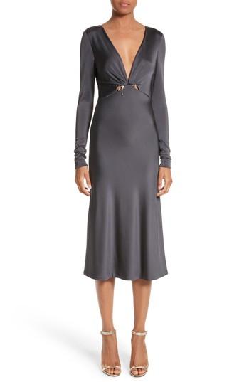 Women's Cushnie Et Ochs Magdelena Ring Detail Jersey Dress - Black