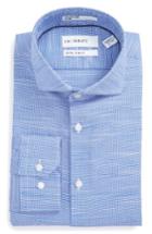 Men's Calibrate Trim Fit Non-iron Dress Shirt .5 32/33 - Blue