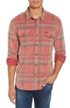 Men's True Grit Summit Plaid Corduroy Shirt - Red