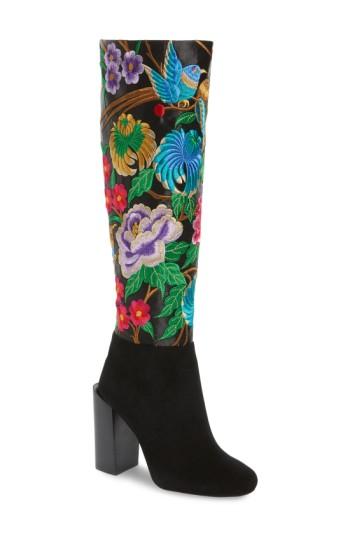 Women's Jeffrey Campbell Fiori Knee High Boot M - Black