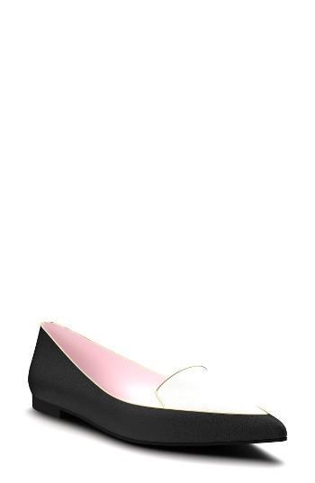 Women's Shoes Of Prey The Generation Collection Pointy Toe Flat B - Black