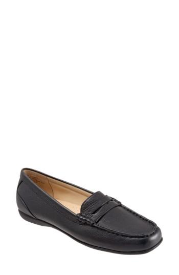 Women's Trotters 'staci' Penny Loafer .5 N - Black