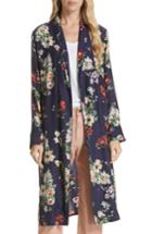 Women's The Great. Floral Silk Robe Jacket