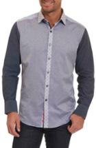 Men's Robert Graham Bergamot Tailored Fit Sport Shirt, Size - Blue