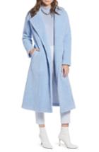 Women's Something Navy Teddy Faux Fur Coat - Blue