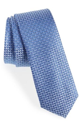 Men's Calibrate Tomer Mini Silk Tie, Size - Blue
