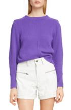 Women's Isabel Marant Puff Sleeve Cashmere Sweater Us / 38 Fr - Purple
