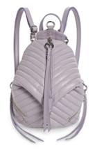 Rebecca Minkoff Mini Julian Quilted Leather Backpack - Purple