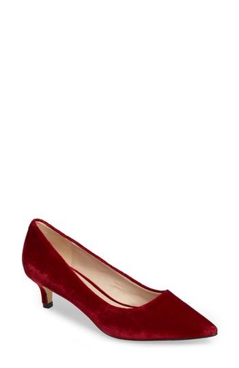 Women's Pelle Moda Dena Pointy Toe Pump .5 M - Red