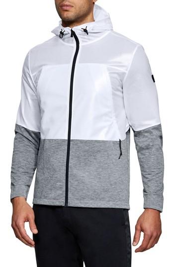 Men's Under Armour Shacket Hoodie - White