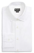 Men's Tiger Of Sweden Fridolf Extra Slim Fit Tonal Stripe Dress Shirt Eu - White