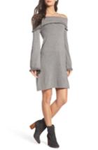Women's Thml Off The Shoulder Knit Dress - Grey