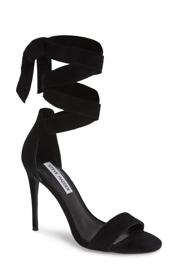 Women's Steve Madden Entertainment Wraparound Sandal M - Black