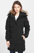 Women's Canada Goose Shelburne Genuine Coyote Fur Trim Down Parka (2-4) - Black
