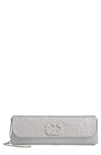 Badgley Mischka Delicate Mesh Clutch - Metallic