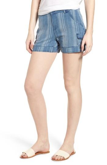 Women's Wit & Wisdom High Rise Striped Shorts - Blue