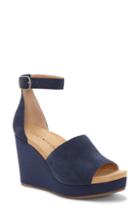Women's Lucky Brand Yemisa Wedge Ankle Strap Sandal M - Blue