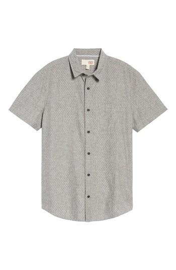 Men's 1901 Print Woven Shirt - Grey