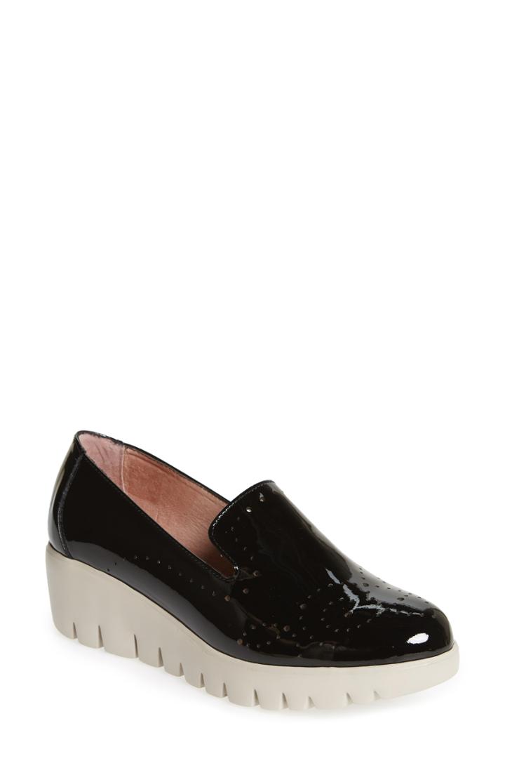 Women's Wonders C-33114 Loafer Wedge .5-6us / 36eu - Black