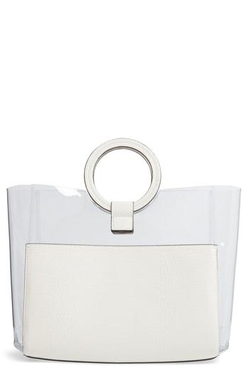 Vince Camuto Clea Faux Leather Tote - White