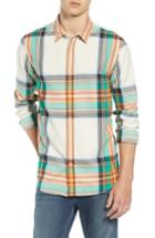 Men's Scotch & Soda Plaid Flannel Shirt - Beige