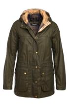 Women's Barbour Durham Lightweight Wax Cotton Jacket Us / 14 Uk - Green