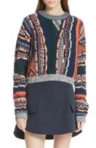 Women's Carven Multistripe Sweater - Blue