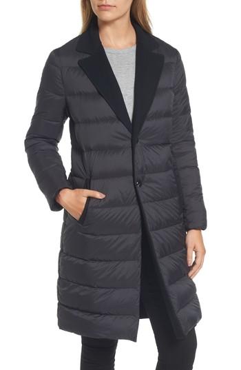 Women's Mackage Reversible Quilted Puffer/reefer Coat - Black