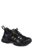 Men's Gucci Leather And Canvas Sneaker Us / 10uk - Black
