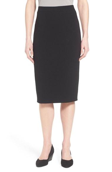 Women's Eileen Fisher Calf Length Pencil Skirt