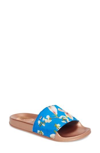 Women's Ted Baker London Avelinn Slide Sandal M - Blue