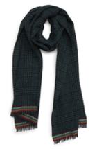 Men's Paul Smith Neppy Check Scarf, Size - Green