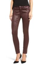 Women's Ag 'the Legging' Coated Ankle Jeans - Red