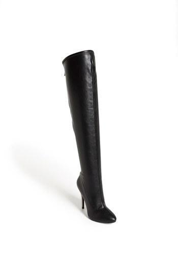 Nine West 'bam' Over The Knee Boot Womens Black Stretch