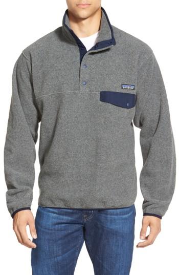 Men's Patagonia Synchilla Snap-t Fleece Pullover - Grey