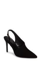 Women's Charles David Sass Asymmetrical Slingback Pump Eu - Black