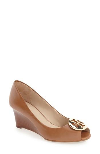 Women's Tory Burch 'kara' Wedge Pump M - Brown