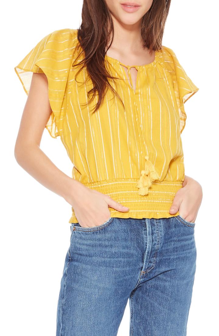 Women's Parker Sasha Top, Size - Yellow