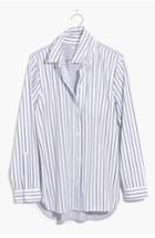 Women's Madewell Stripe Classic Ex-boyfriend Shirt, Size - White