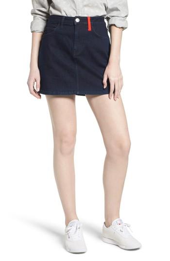 Women's Current/elliott The Five-pocket Denim Miniskirt - Blue